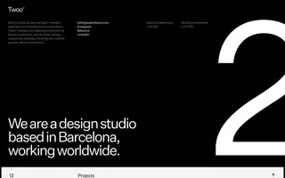 wearetwoo.com homepage website preview