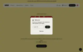 Veo homepage website preview