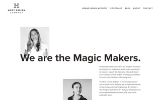 Hoot Design Company homepage website preview