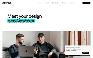 Riotters homepage website preview