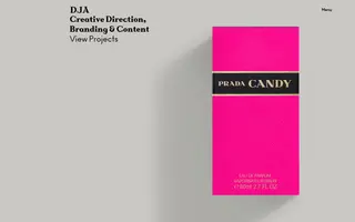 DJA homepage website preview