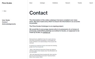 Flora Scales homepage website preview