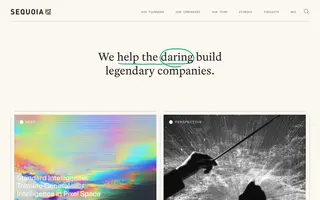 Sequoia Capital homepage website preview