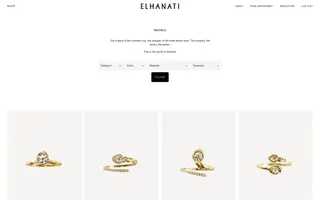 Elhanati homepage website preview