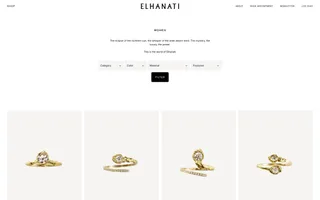 Elhanati homepage website preview