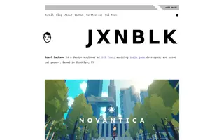 Jxnblk homepage website preview