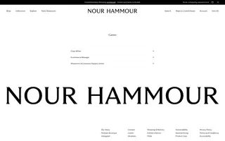 Nour Hammour homepage website preview