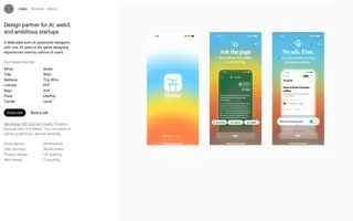 Endless homepage website preview