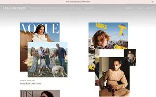 Ulla Johnson homepage website preview