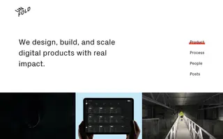 Unfold homepage website preview