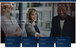 Auriemma Group homepage website preview