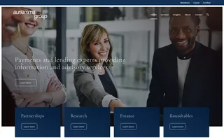 Auriemma Group homepage website preview