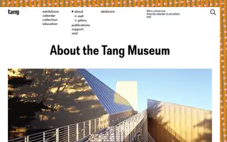 Tang Teaching Museum homepage website preview