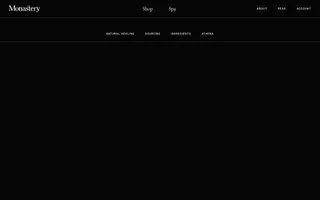 Monastery homepage website preview