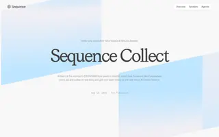 Sequence Collect homepage website preview