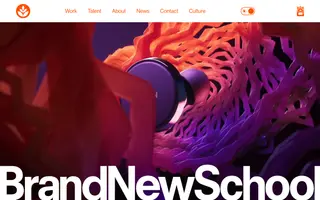 Brand New School homepage website preview