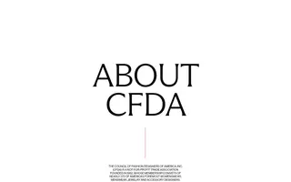 CFDA homepage website preview