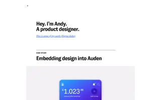 Andy Myers homepage website preview