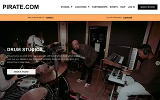 Pirate homepage website preview