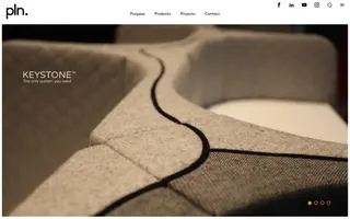 PLN Group homepage website preview