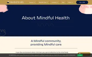 Mindful Health homepage website preview