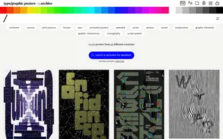 Typographicposters homepage website preview
