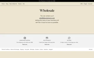 About Arianne homepage website preview