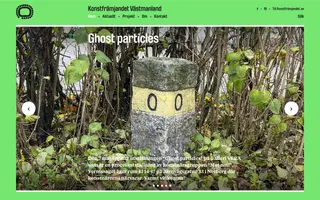 Konstfrämjandet Västmanland homepage website preview