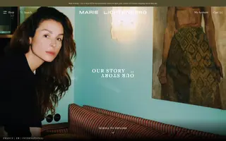 Marie Lichtenberg homepage website preview