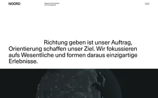 Noord homepage website preview