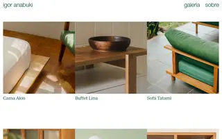 Igor Anabuki homepage website preview