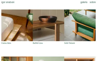 Igor Anabuki homepage website preview