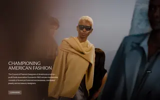 CFDA homepage website preview