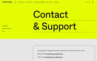 TWOTWO homepage website preview