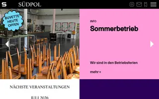 Südpol homepage website preview
