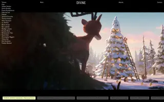 Divine homepage website preview