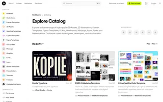 Craftwork homepage website preview