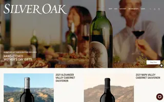 Silver Oak homepage website preview