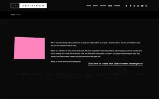 Lunch & Recess homepage website preview