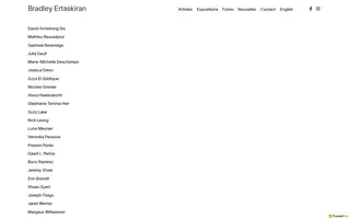 Bradley Ertaskiran homepage website preview