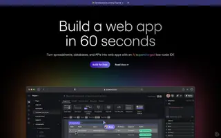 Dynaboard homepage website preview