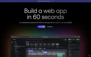 Dynaboard homepage website preview