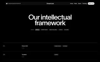 DreamLab homepage website preview