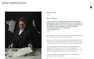 Bruno Moinard Éditions homepage website preview