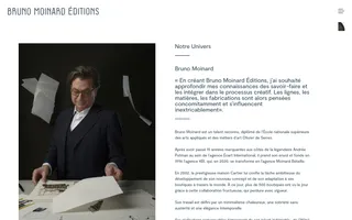 Bruno Moinard Éditions homepage website preview