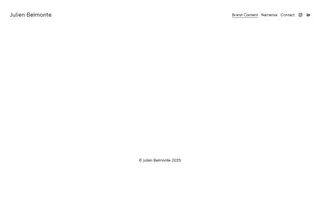 Julien Belmonte homepage website preview