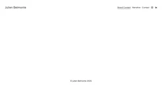 Julien Belmonte homepage website preview