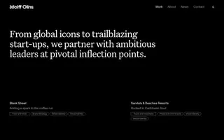 Wolff Olins homepage website preview