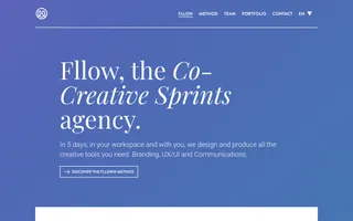 Fllow homepage website preview