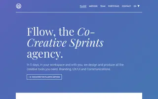 Fllow homepage website preview